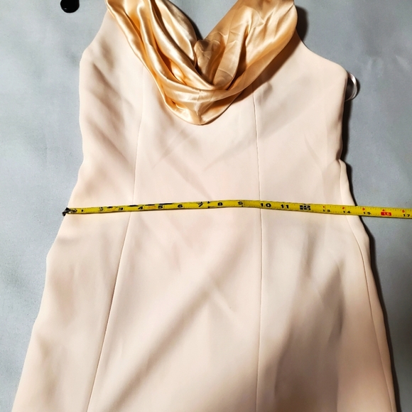 NWT$795 Cinq a Sept Jill Cowlneck Split Leg Gown Dress Maxi Formal in Pearl Sz 6 - Picture 10 of 16